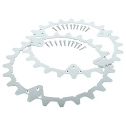   VHBW Robot Mower Spike for Husqvarna Automower 320, 420, 430X, 450X - Stainless Steel, 24 Teeth