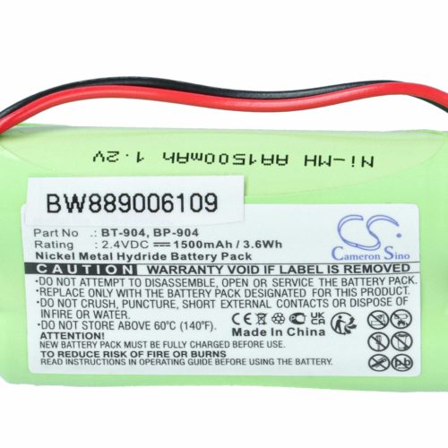 VHBW Kabelloser Telefonakku BP-904, BT-904 - 1500 mAh 2,4 V NiMH