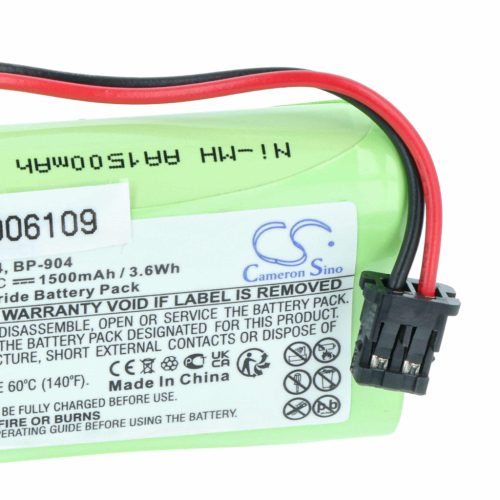 VHBW Kabelloser Telefonakku BP-904, BT-904 - 1500 mAh 2,4 V NiMH