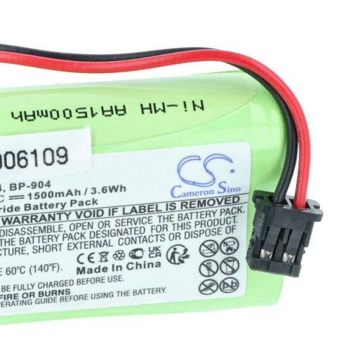 VHBW Telefon Akku BP-904, BT-904 - 1500 mAh 2,4 V NiMH