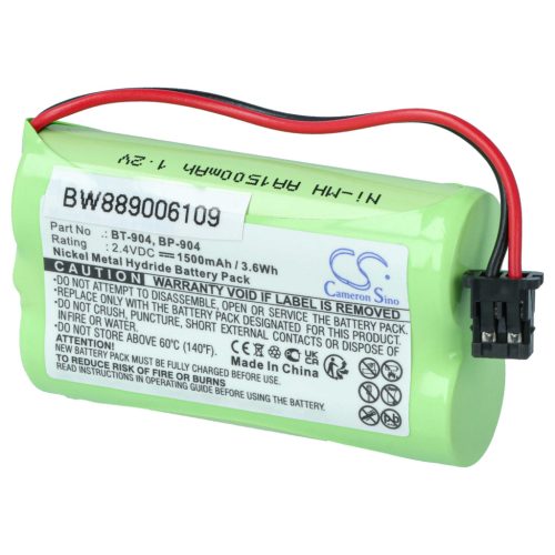 VHBW Telefon Akku BP-904, BT-904 - 1500 mAh 2,4 V NiMH