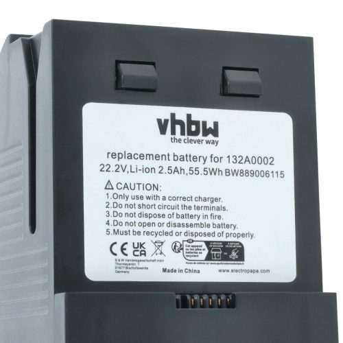 VHBW Vacuum Cleaner Battery Bissell 132A0002 - 2500 mAh 22.2 V Li-Ion
