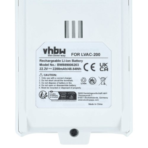 VHBW Akku Levoit LSV-V201B-WUS - 2200 mAh 22,2 V Li-Ion