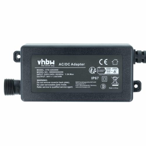 VHBW Netzadapter Al-Ko 442547 für Mähroboter - 36 V / 1,5 A