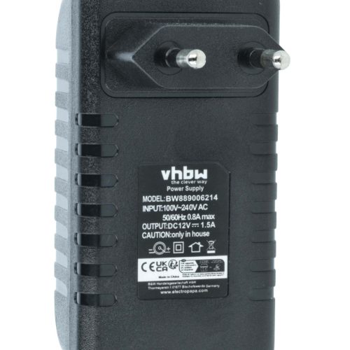 VHBW Hálózati adapter Quigg IVP1200-1500 helyett - 12 V 138 cm