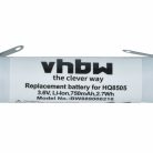 VHBW Electric Shaver Battery Philips 4222-036-11290, 4222-036-06410, 036-11290, R28A - 750 mAh 3.6 V Li-Ion