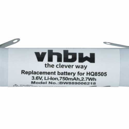 VHBW Electric Shaver Battery Philips 4222-036-11290, 4222-036-06410, 036-11290, R28A - 750 mAh 3.6 V Li-Ion