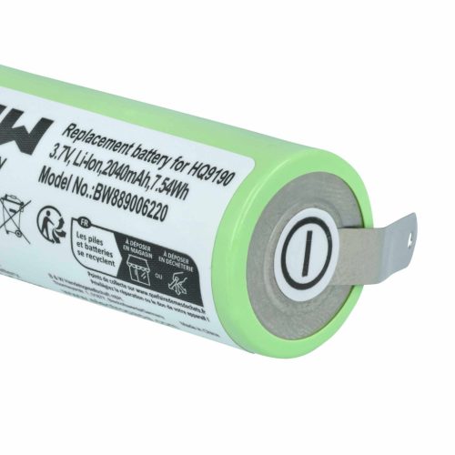 VHBW Electric Shaver Battery Philips 4222-036-11290, 4222-036-06410, 036-11290 - 2040 mAh 3.7 V Li-Ion
