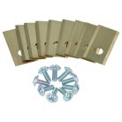 VHBW Lawn Mower Blade Philips, Scheppach, Worx, Landxcape - 9 pcs