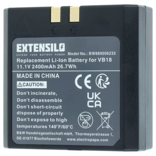 VHBW Kamera Blitzakku Flashpoint FPLFSMZLRB - 2400 mAh 11,1 V Li-Ion