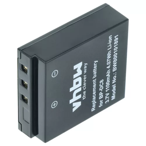 VHBW Akku Leica 18706, EA-DC-8, BP-DC8, BP-DC8E - 1100 mAh 3,6 V Li-Ion