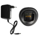 VHBW Two-Way Radio Battery and Charger for Motorola ATS2500 - Charging Set