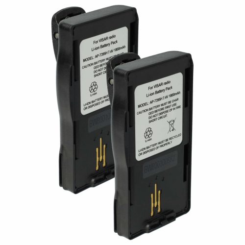 VHBW Radio Akku NTN7396, NTN7395, NTN7394 - 1800 mAh 7,5 V Li-Ion