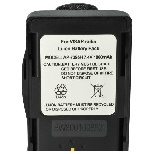 VHBW Radio Akku NTN7396, NTN7395, NTN7394 - 1800 mAh 7,5 V Li-Ion