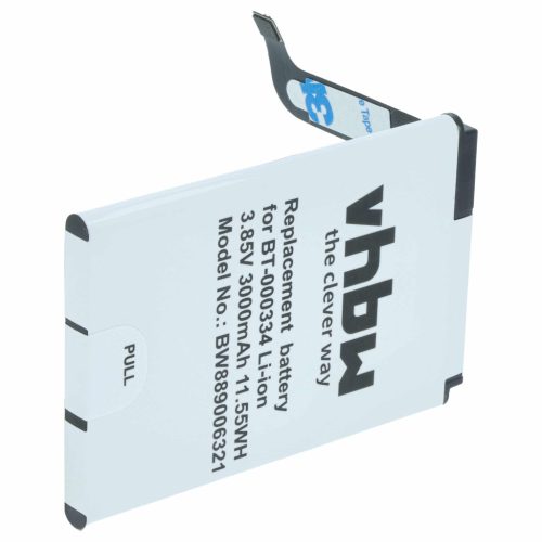 VHBW Akku Zebra 03MAY18, BT-000334, BT-000334-1 - 3000 mAh 3,85 V Li-Ion