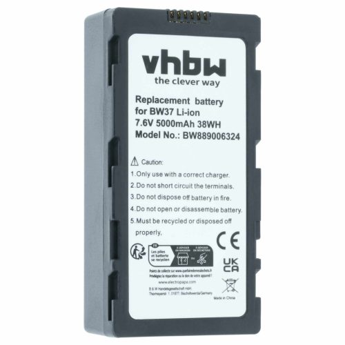 VHBW Drone Remote Control Battery DJI WB37 - 5000 mAh 7.4 V Li-polymer