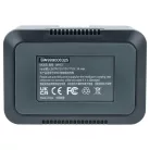 VHBW Ladegerät USB-C + USB-C Kabel für DJI WCH3 anstelle von DJI Digitalkamera - 2 Akkuplätze