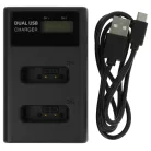 VHBW Kamera Akku und Ladegerät Canon Vixia - 1250 mAh 3,6 V Li-Ion