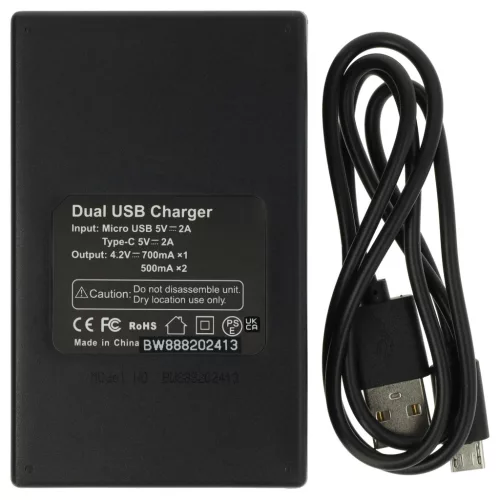 VHBW Kamera Akku und Ladegerät Canon Vixia - 1250 mAh 3,6 V Li-Ion