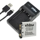1x charging cradle, 1x charging cable, 1x battery suitable for Bosch, Praktica, Fujifilm, Leica Camera etc. -