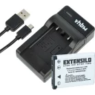 1x charging cradle, 1x charging cable, 1x battery replaces BenQ DLI216 for Bosch Camera etc. - Charging Set