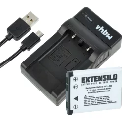   1x charging cradle, 1x charging cable, 1x battery replaces BenQ DLI216 for Bosch Camera etc. - Charging Set