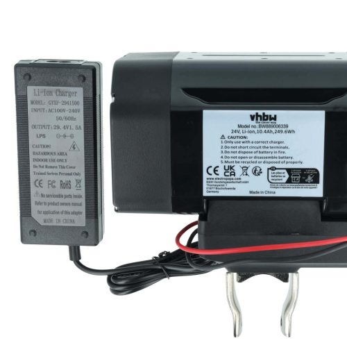 VHBW E-Bike Battery for AVE, BBF, Bergamonte Summerville - 10.4 Ah 24 V Li-Ion