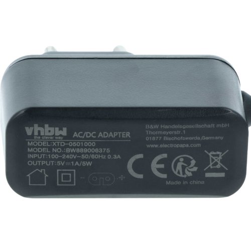 VHBW Hálózati adapter Efalock 14102372 helyett - 9,6 cm