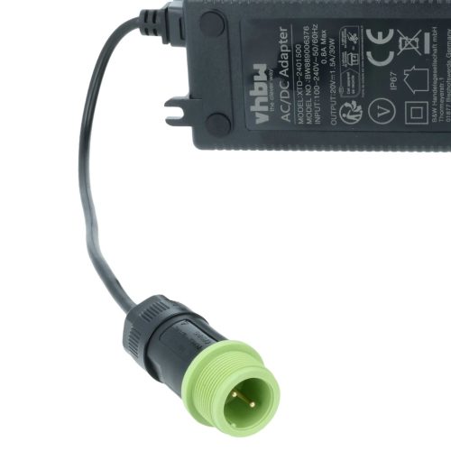 VHBW Power Adapter WA3750.1 for Worx Lawn Mower Robot - 20 V / 1.5 A