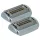 VHBW Shaving Head Braun 94M - 2 pcs, Matte Silver