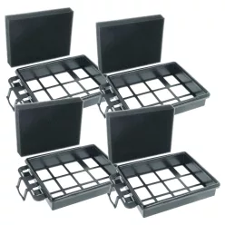   VHBW Vacuum Cleaner Filter Hanseatic 4379046385 - 4x foam filter