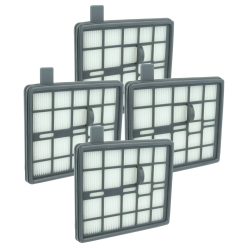 VHBW Vacuum Cleaner Filter Nilfisk 12404730 - 4x HEPA Filter