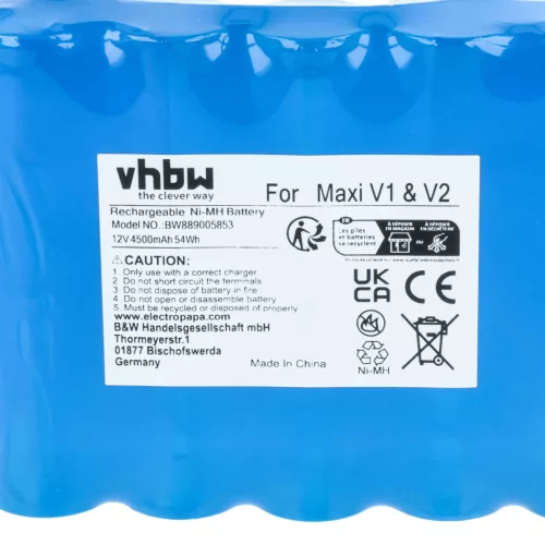 VHBW LED Lamp Battery ApeLight Maxi - 4500 mAh 12 V NiMH