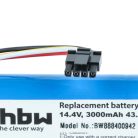 Batterie geeignet für Dreame, Xiaomi, Xiaowa Mi Robot usw. 3000mAh, 14.4V, Li-Ion