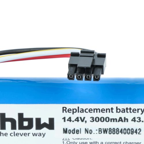 Batterie geeignet für Dreame, Xiaomi, Xiaowa Mi Robot usw. 3000mAh, 14.4V, Li-Ion