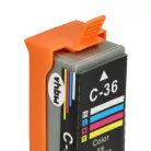 VHBW Tintenpatrone Canon CLI-36, CLI-36C - Mehrfarbig 13 ml