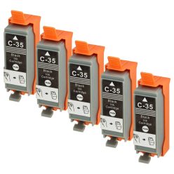   VHBW Tintenpatrone PGI-35BK für Canon Drucker - Schwarz 10 ml