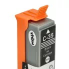 VHBW Tintenpatrone PGI-35BK für Canon Drucker - Schwarz 10 ml