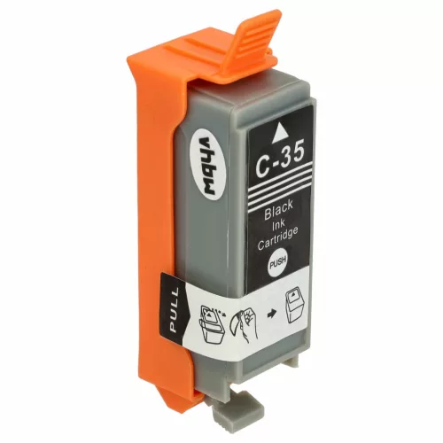 VHBW Tintenpatrone PGI-35BK für Canon Drucker - Schwarz 10 ml