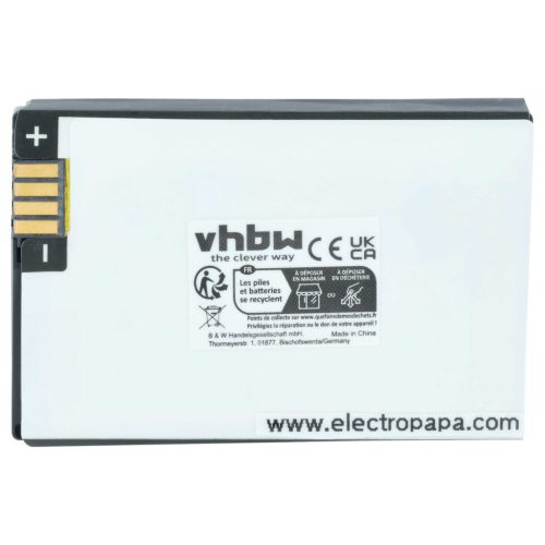VHBW Mobile Phone Battery BT90, HKNN4013A, HKLN4440B, BT110, BT60 - 1100 mAh 3.7 V Li-Ion
