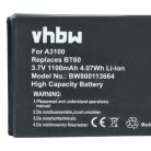 VHBW Mobile Phone Battery BT90, HKNN4013A, HKLN4440B, BT110, BT60 - 1100 mAh 3.7 V Li-Ion