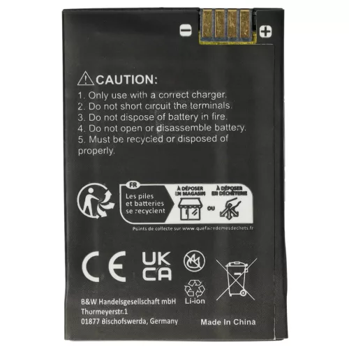 VHBW Radio Akku Motorola BT90, HKNN4013A, HKLN4440B, BT110, BT60, HKNN4013B - 1800 mAh 3,7 V Li-Ion