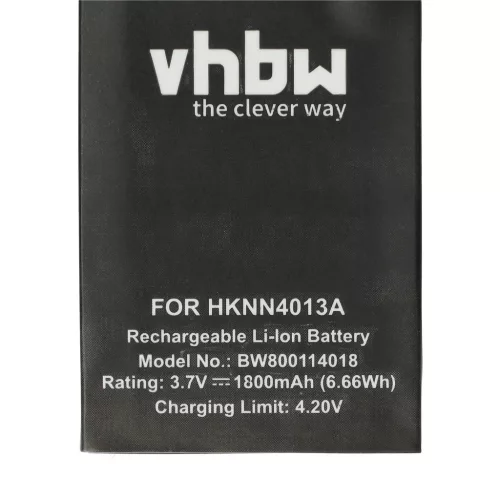 VHBW Radio Akku Motorola BT90, HKNN4013A, HKLN4440B, BT110, BT60, HKNN4013B - 1800 mAh 3,7 V Li-Ion