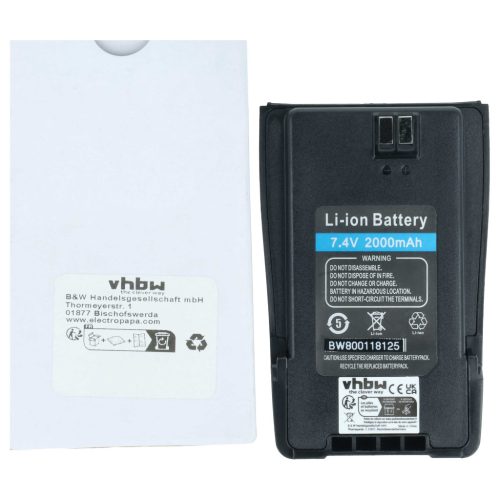 VHBW Radio Akku Baofeng BL-6 Ersatz - 2000 mAh 7,4 V Li-Ion