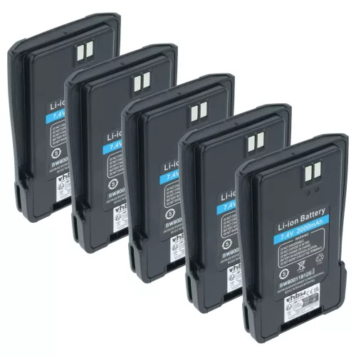 VHBW Radio Battery Replacement for Baofeng BL-6 - 2000 mAh 7.4 V Li-Ion