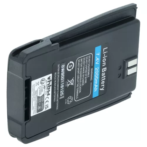VHBW Radio Battery Replacement for Baofeng BL-6 - 2000 mAh 7.4 V Li-Ion