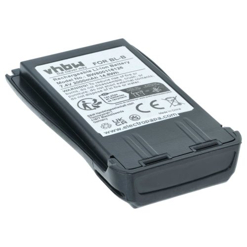 VHBW Radio Akku Baofeng BL-B - 2000 mAh 7,4 V Li-Ion