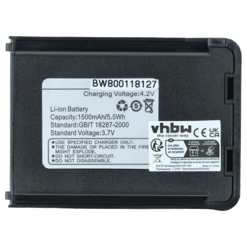 VHBW Radio Akku Baofeng BL-3L - 1500 mAh 3,7 V Li-Ion