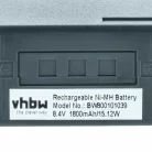 VHBW Radio Akku Icom BP-8, CM-8, CM-8G - 1800 mAh 8,4 V NiMH