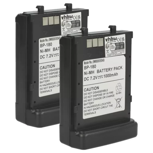 VHBW Radio Akku BP-173, BP-180H, BP-180 - 1000 mAh 7,2 V NiMH